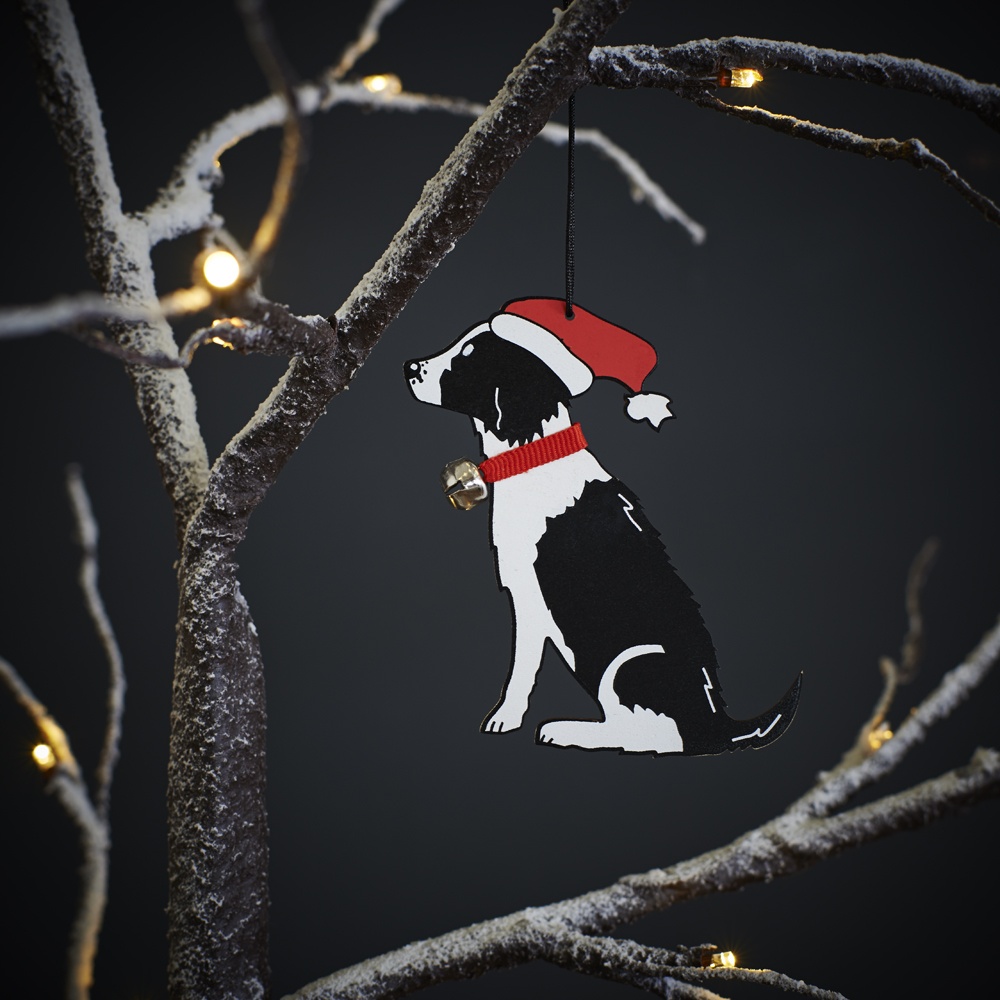 OUTLET - SPRINGER SPANIEL (BLACK & WHITE) CHRISTMAS TREE DECORATION , outlet , 