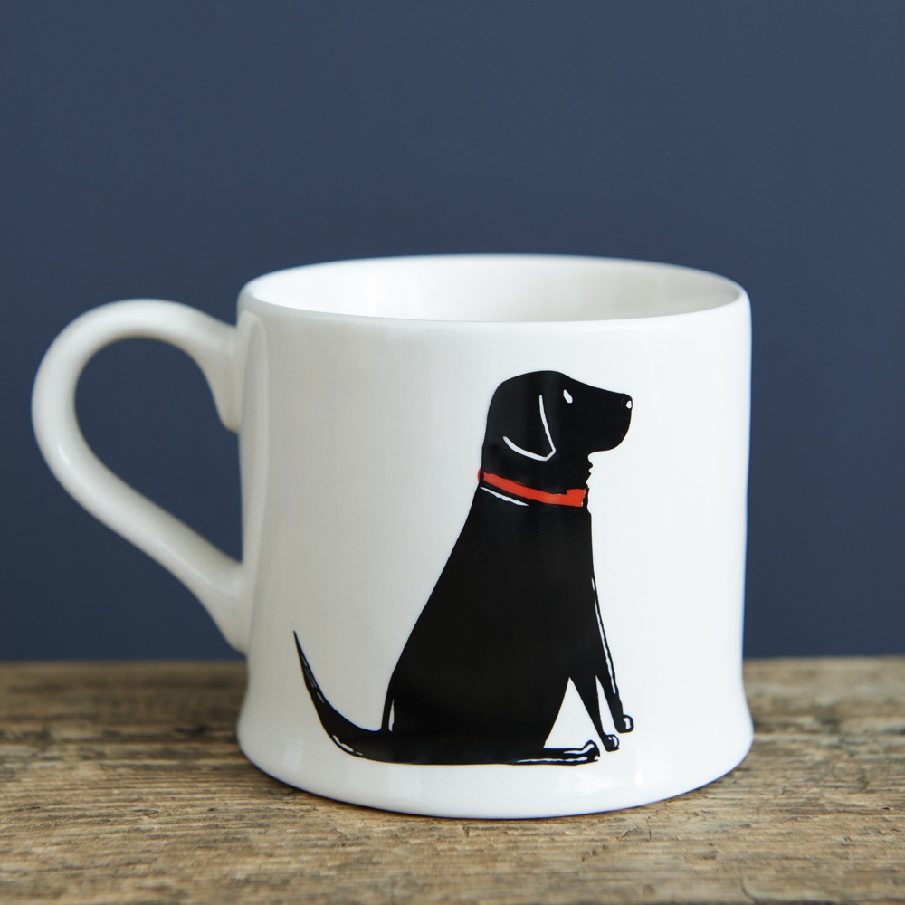 Single Black Labrador Mug , Mischievous Mutts > Mugs , Black Labrador