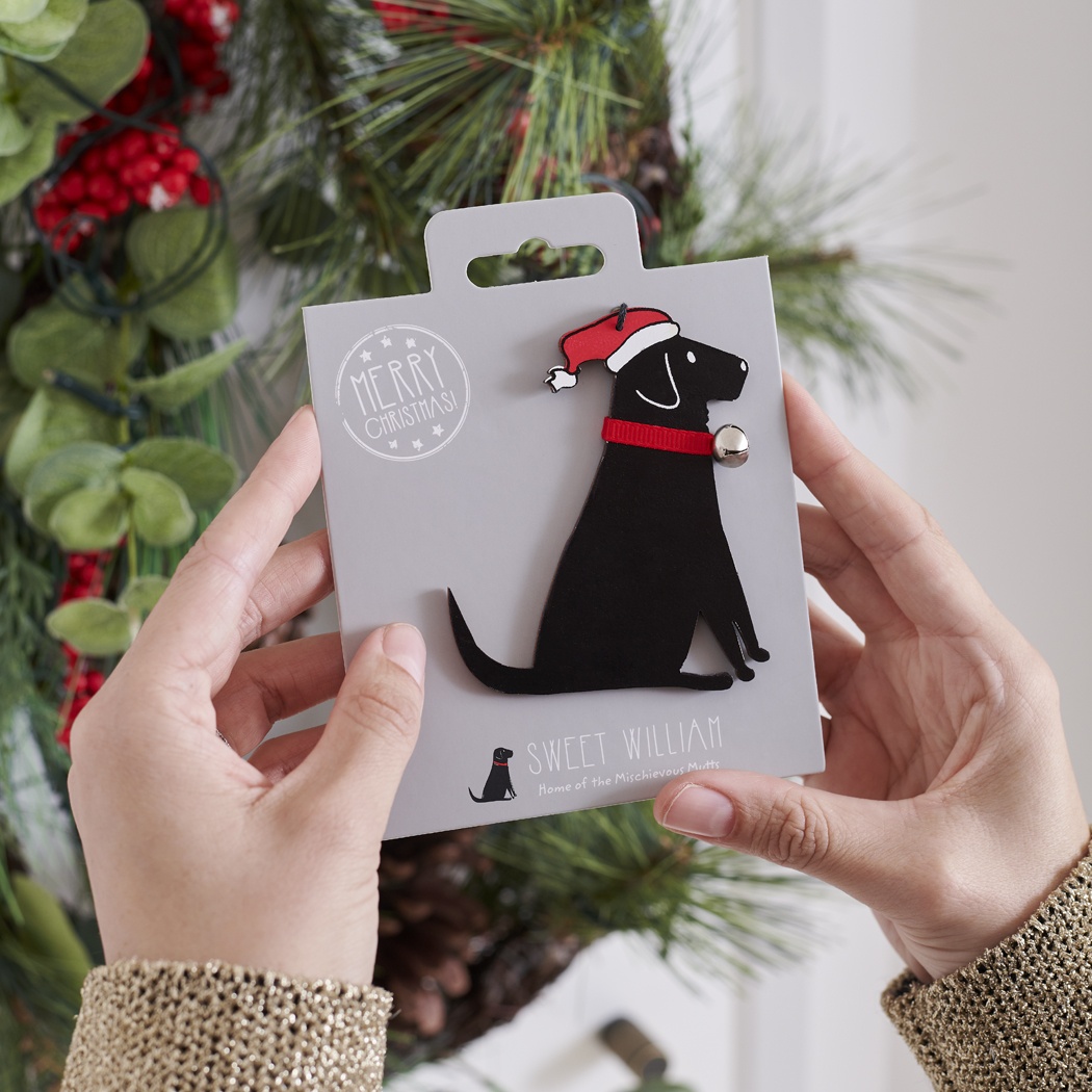 Black Labrador Dog Christmas Tree 