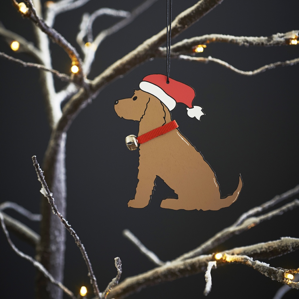 Cocker Spaniel (golden) Christmas Tree Decoration , Mischievous Mutts > Christmas Decorations , Cocker Spaniel