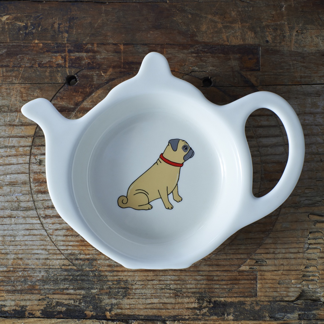 Pug Teabag Dish , Mischievous Mutts > Teabag Dishes , Pug