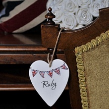 Personalised heart pendant
