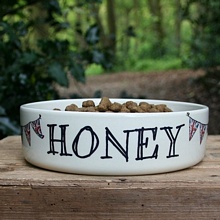 Personalised dog bowl