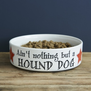 "Ain't nothing but a hound dog" bowl