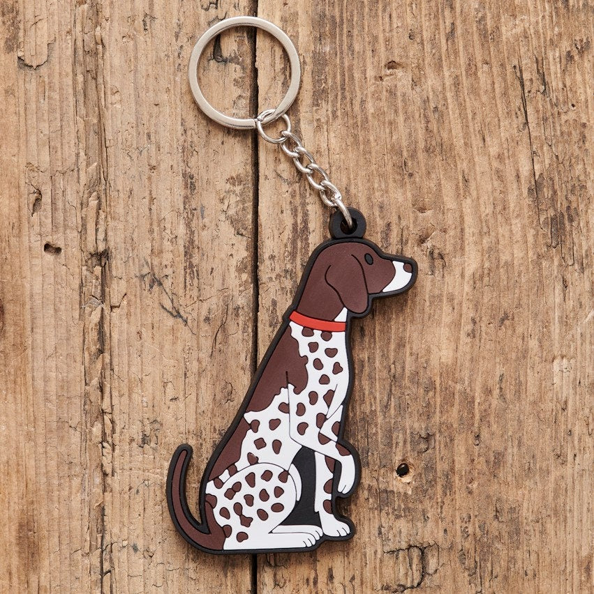 Personalised GSP keyring — perfect birthday or Christmas gift for dog lovers