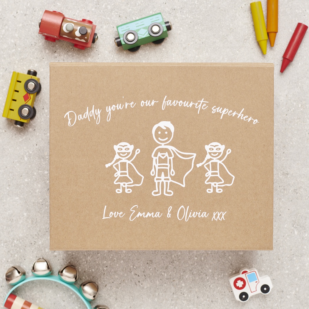 Personalised Superhero In Disguise Father's Day Hamper