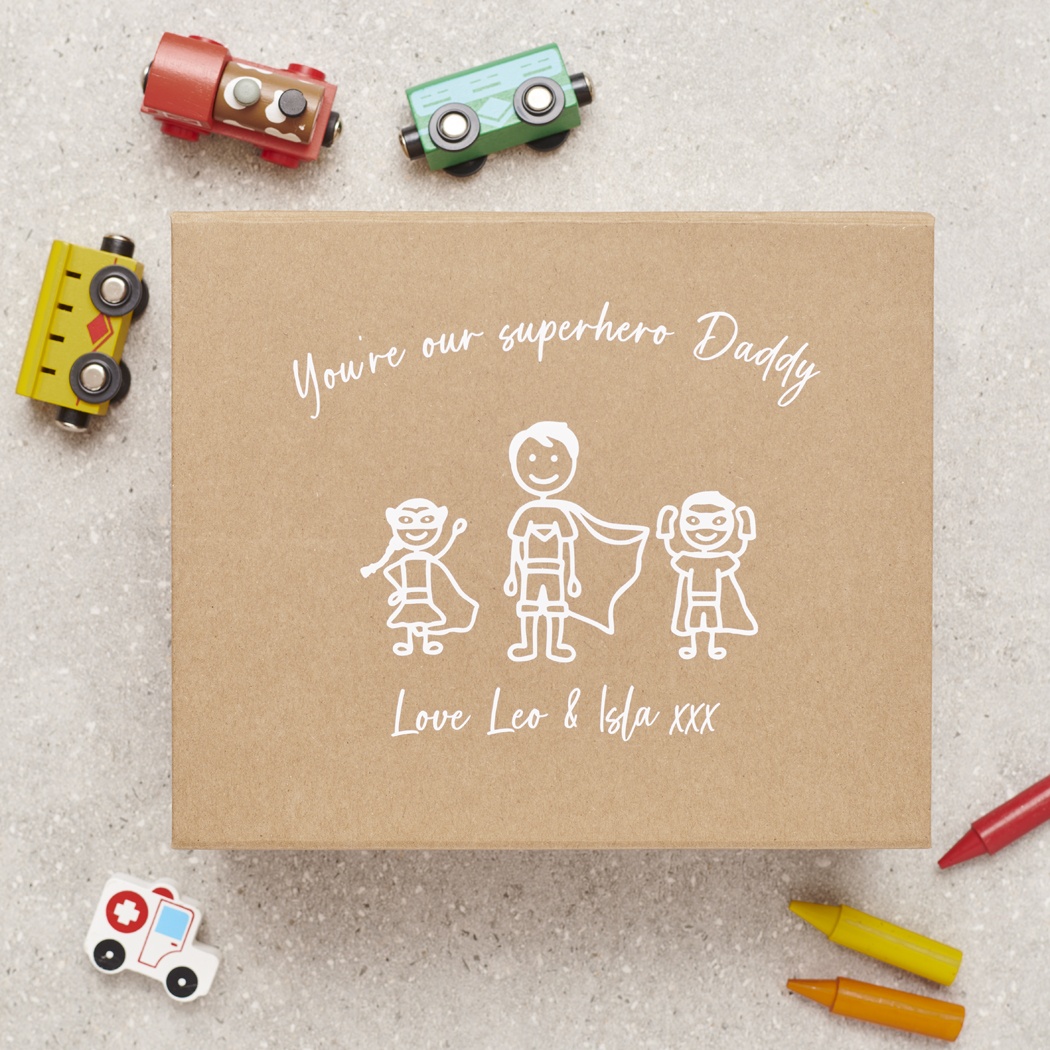 Personalised Superhero In Disguise Father's Day Hamper