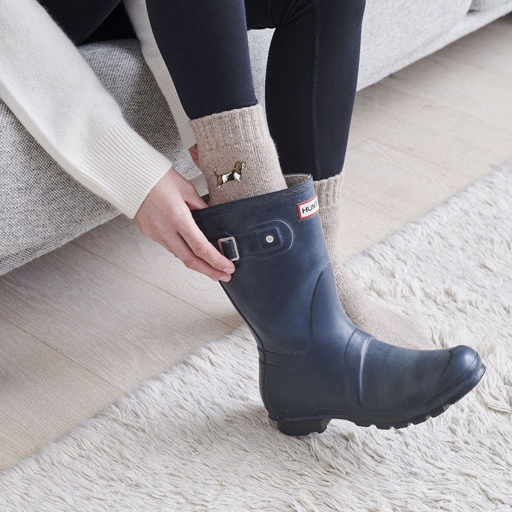 Basset Hound Dog Walking Socks