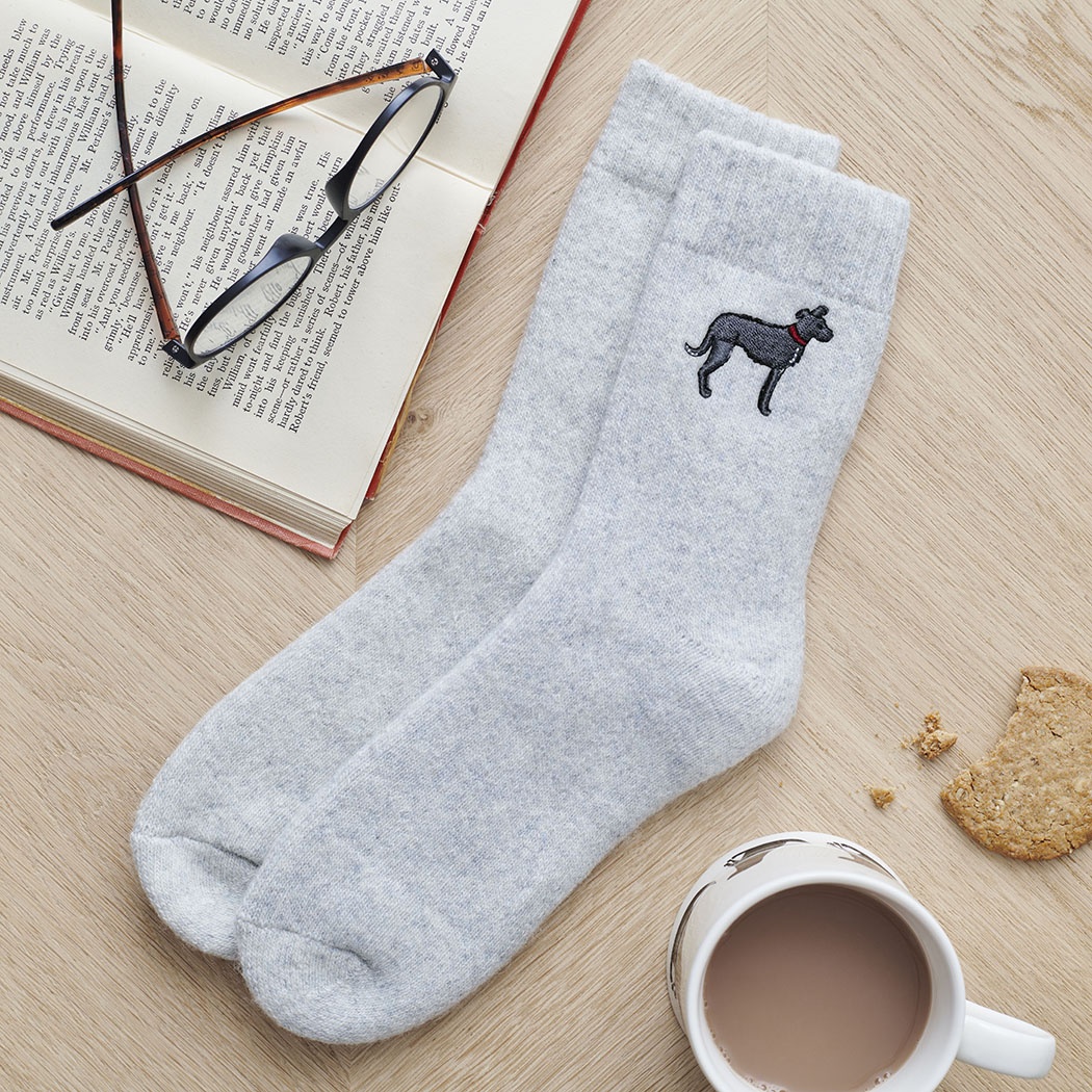 Lurcher Dog Walking Socks