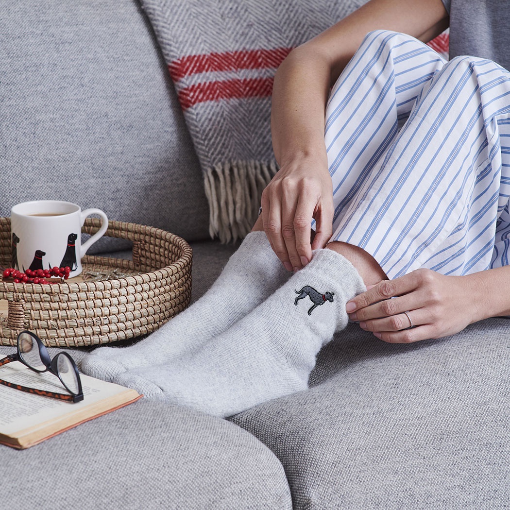 Lurcher Dog Walking Socks