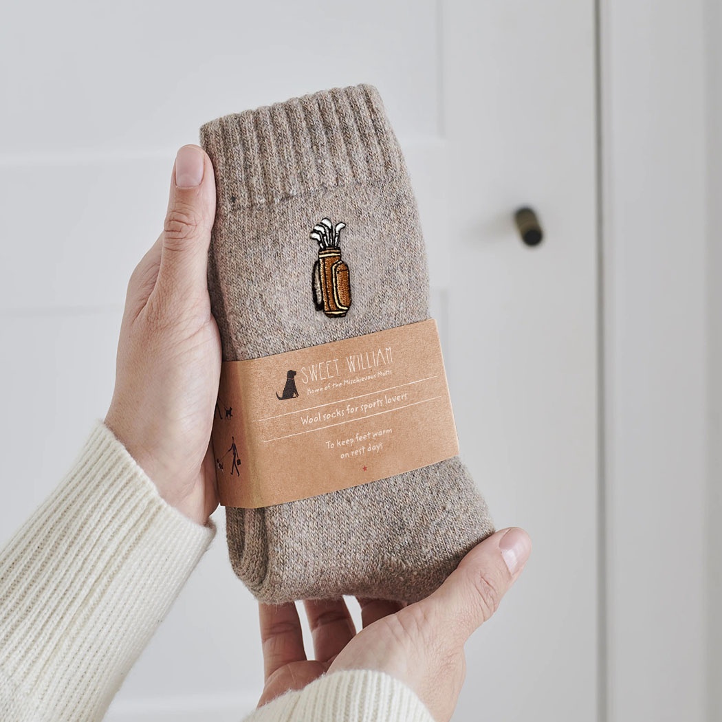 Golf Bag and Clubs SPORTS LOVER Wool Socks