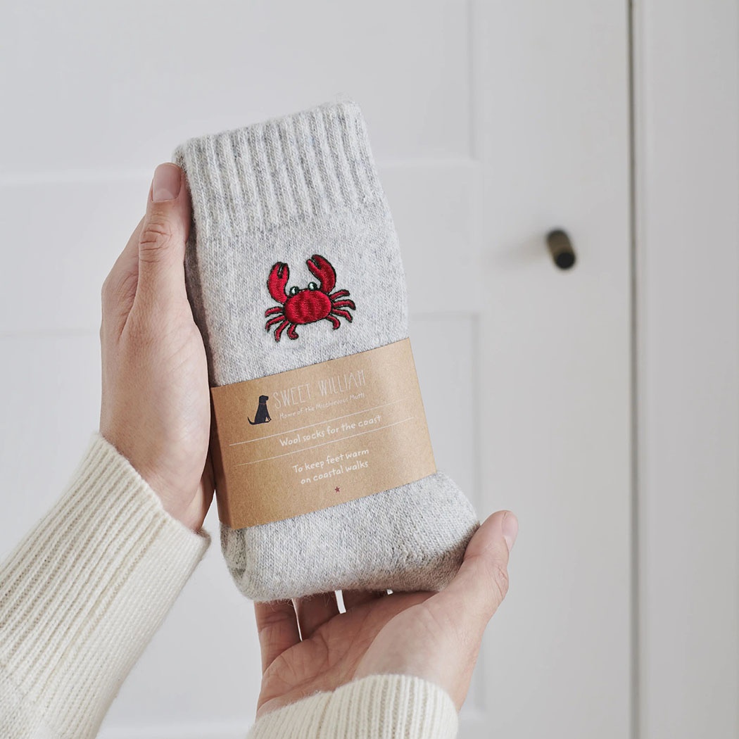 Coastal Crab Wool Socks Coastal Crab Wool Socks