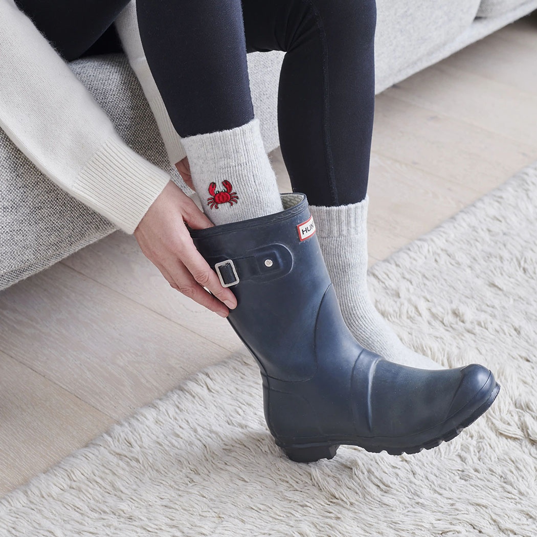 Coastal Crab Wool Socks Coastal Crab Wool Socks