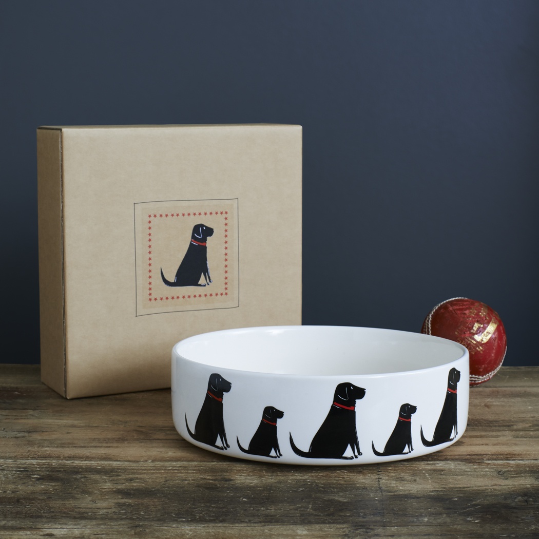 Black Labrador Dog Bowl £25.95 - Mischievous Mutts - Dog bowls Sweet  William: Home of the Mischievous Mutts