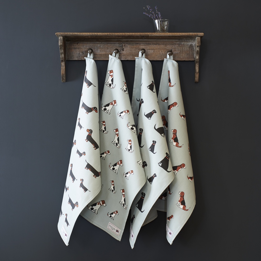 Springer Spaniel (Liver & White) Tea Towel
