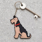 Airedale Terrier keyring — personalised dog lover gift by Sweet William Design