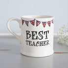 Best Teacher ceramic mug — thoughtful end of term gift for teachers, presented in a gift box by Sweet William Designs