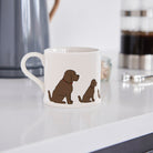 Sweet William Chocolate Cockapoo Mug in a kitchen setting — illustrated Chocolate Cockapoo ceramic mug