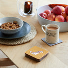 Husky coaster lifestyle shot — dog lover gift by Sweet William Designs