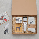 Father's Day hamper featuring Lurcher socks — thoughtful dog lover gift set by Sweet William Designs