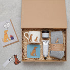 Vizsla Father's Day gift hamper featuring card, mug, coaster, socks and keyring — thoughtful dog lover gift set by Sweet William Designs