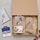 Cavalier King Charles Spaniel Christmas gift hamper featuring decoration, mug, socks and greeting cards — thoughtful dog lover gift set by Sweet William Designs