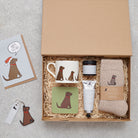 Chocolate Labrador gift hamper featuring coaster and matching mug — thoughtful dog lover gift set by Sweet William Designs