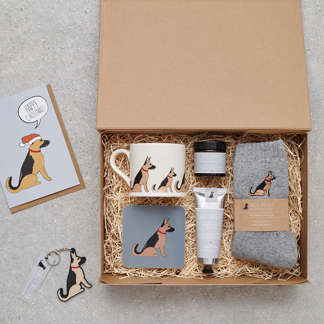 German Shepherd mug and gift hamper — dog lover gift set by Sweet William Designs