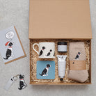 Hamper featuring Springer Spaniel socks — thoughtful dog lover gift set by Sweet William Designs
