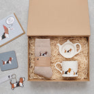 Basset Hound gift hamper featuring personalised Basset Hound keyring — thoughtful dog lover gift set by Sweet William Designs