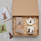Chocolate Labrador gift hamper featuring personalised Choc Lab keyring — thoughtful dog lover gift set by Sweet William Designs