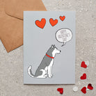 Husky / Malamute Valentine's Day card — illustrated dog lover greeting card by Sweet William Designs