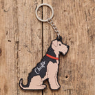 Airedale Terrier keyring — personalised dog lover gift by Sweet William Designs