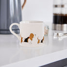 Basset Hound mug in kitchen setting — Sweet William Designs dog mug, gift for dog lovers