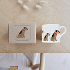 Sweet William Border Terrier Mug with kraft gift box — Border Terrier gift set presentation
