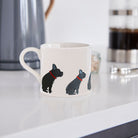 Sweet William French Bulldog Mug in a kitchen setting — illustrated French Bulldog ceramic mug