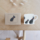 Sweet William French Bulldog Mug with kraft gift box — French Bulldog gift set presentation