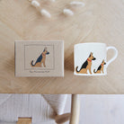 German Shepherd mug with kraft gift box — perfect gift for German Shepherd owners