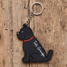 Black Cockapoo / Labradoodle keyring Father's Day gift — personalised double-sided PVC dog lover gift by Sweet William Designs