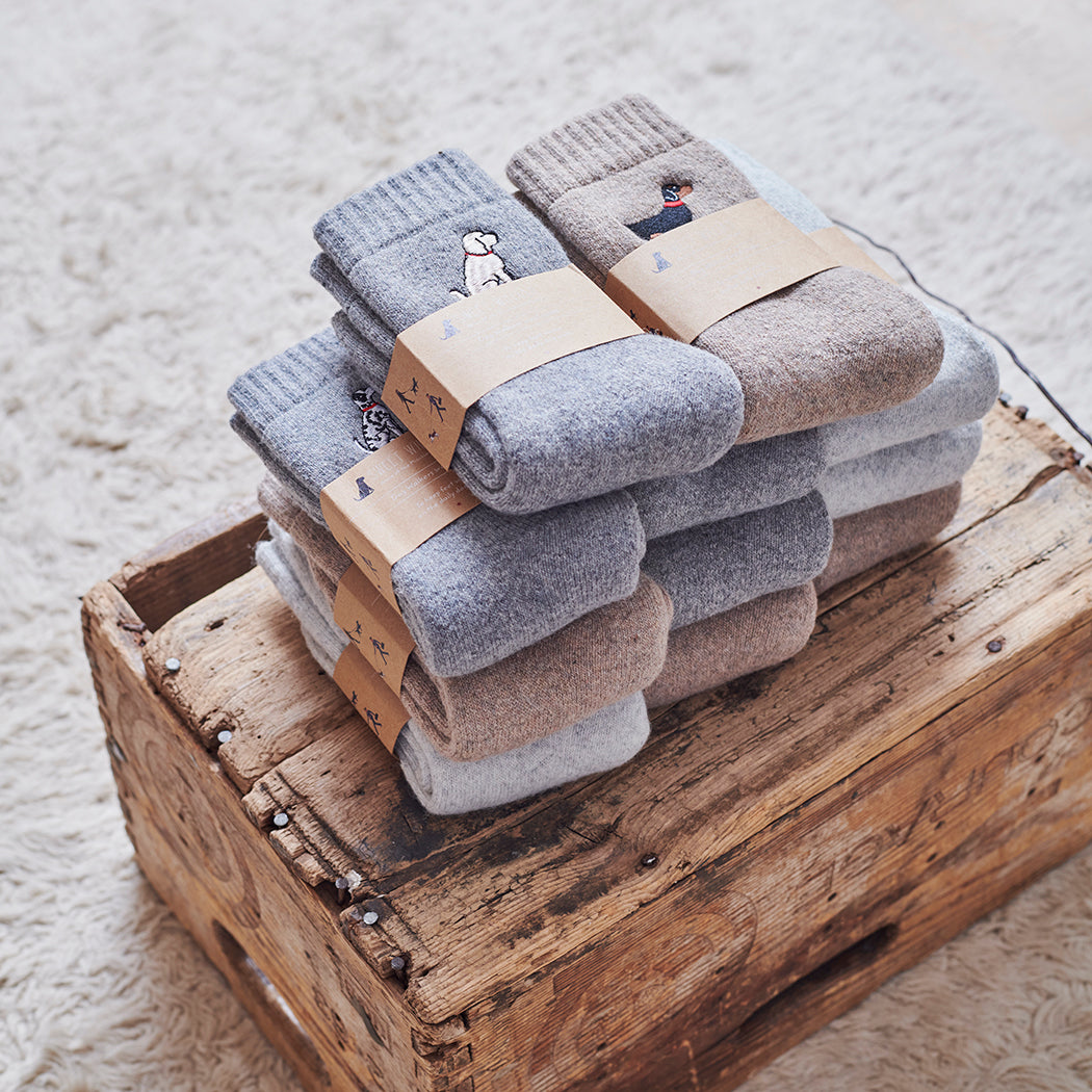 Dog walking socks – Sweet William Designs wool sock collection