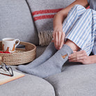 Relaxing in Fox Red Labrador dog walking socks — cosy wool blend socks, ideal gift for Labrador owners