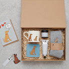 Vizsla gift hamper featuring coaster and matching mug — thoughtful dog lover gift set by Sweet William Designs