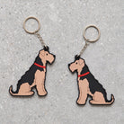 Airedale Terrier keyring — personalised dog lover gift by Sweet William Designs