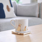 Sweet William Yellow Labrador Mug close-up — Yellow Lab dog lover gift mug