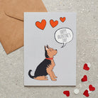Yorkshire Terrier Valentine's Day card — illustrated dog lover greeting card by Sweet William Designs