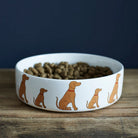 Vizsla dog bowl with signature illustration — ceramic dog lover gift by Sweet William Designs