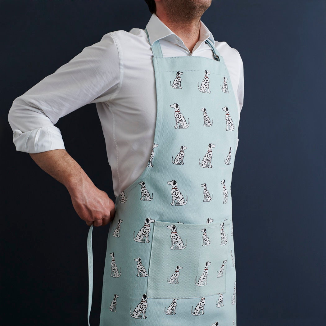 Dalmatian apron — organic cotton screen-printed apron, a perfect gift for Dalmatian lovers