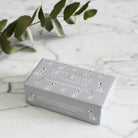 Dalmatian triple milled soap on marble surface — honey-enriched luxury soap in Dalmatian illustrated packaging by Sweet William Designs