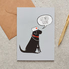 Black Labrador Get Well card — illustrated Black Lab with get well wishes, dog lover gift by Sweet William Designs