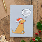 Fox Red Labrador Christmas Card — illustrated dog lover greeting card by Sweet William Designs